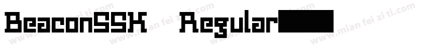 BeaconSSK Regular字体转换